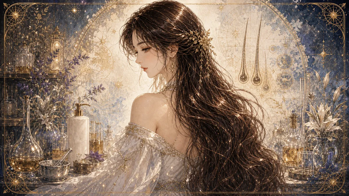 ヘアケア商品の開発を表すビジュアル